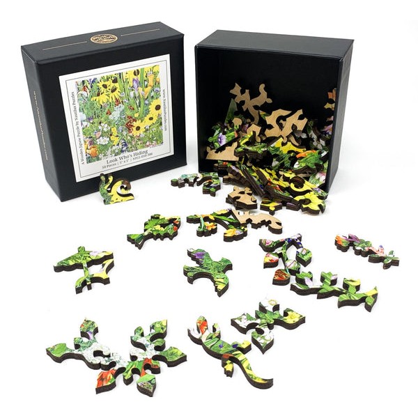 Look Who's Hiding (50 Piece Mini Wooden Jigsaw Puzzle) UK