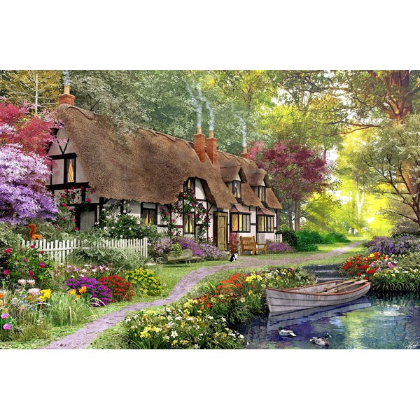 Woodland Walk Cottage (365 Piece Wooden Jigsaw Puzzle) UK