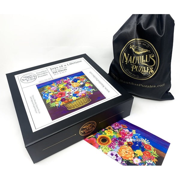 Joys of a Lifetime (332 Piece Flower Wooden Jigsaw Puzzle) UK