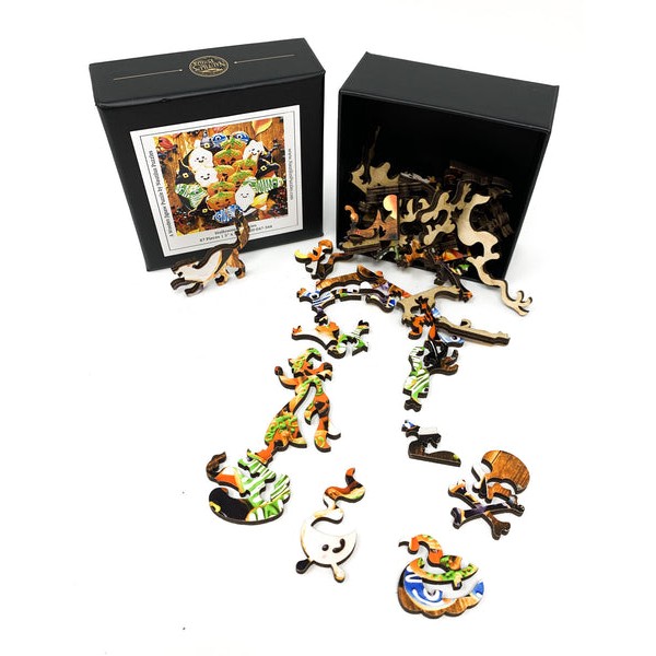 Halloween Cookies (47 Piece Mini Halloween Wooden Jigsaw Puzzle) UK