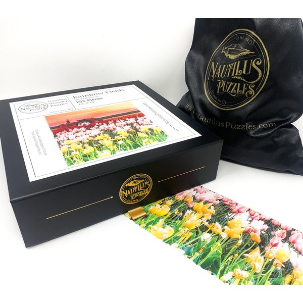 Rainbow Fields (255 Piece Wooden Jigsaw Puzzle) UK