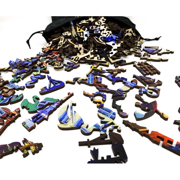 Nyhavn, Copenhagen (416 Piece Wooden Jigsaw Puzzle) UK