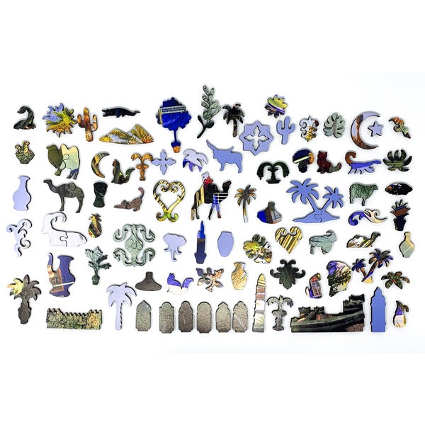 Le Jardin Majorelle, Marrakech, Morocco (448 Piece Wooden Jigsaw Puzzle) UK