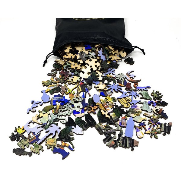 Le Jardin Majorelle, Marrakech, Morocco (448 Piece Wooden Jigsaw Puzzle) UK