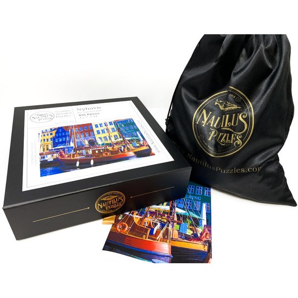 Nyhavn, Copenhagen (416 Piece Wooden Jigsaw Puzzle) UK