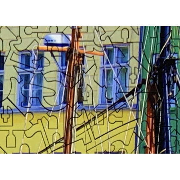 Nyhavn, Copenhagen (416 Piece Wooden Jigsaw Puzzle) UK