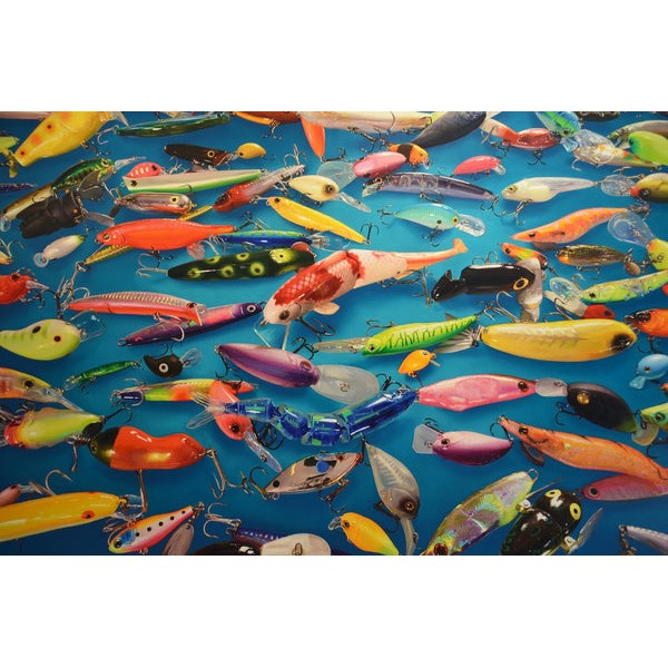 Fishing Lures (51 Piece Mini Wooden Jigsaw Puzzle) UK