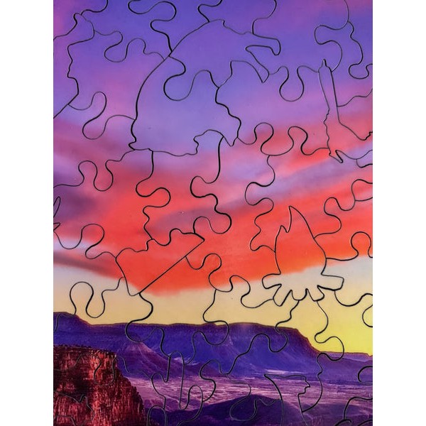 Grand Canyon - Toroweap Twilight (253 Pieces) Wooden Jigsaw Puzzle UK
