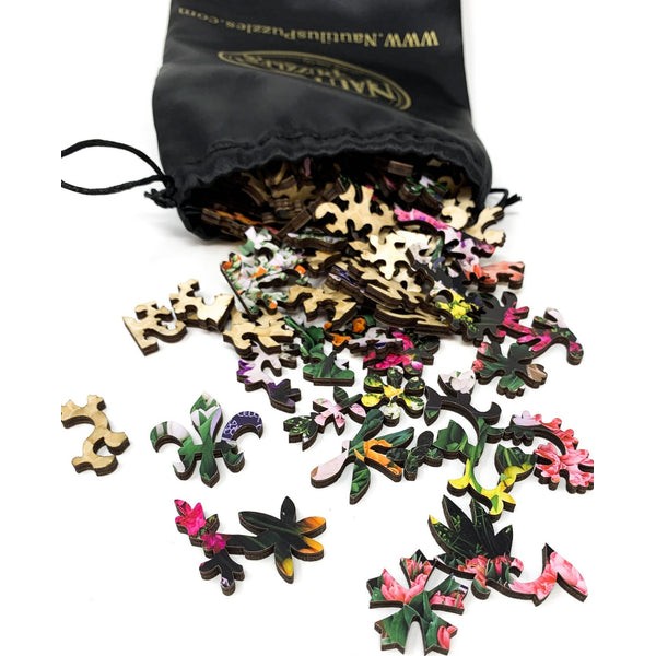 French Flower Market (122 Piece Wooden Jigsaw Puzzle) UK