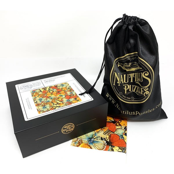 Beautiful Butterflies (143 Piece Butterfly Wooden Jigsaw Puzzle) UK