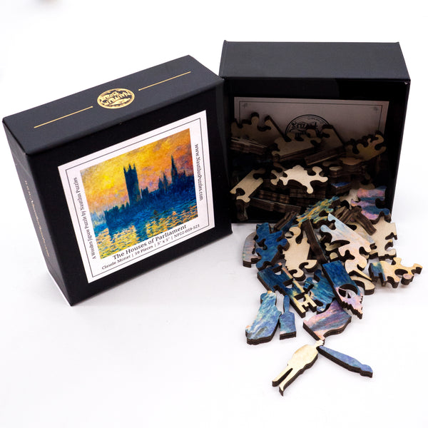 The Houses of Parliament by Monet (59 Piece Mini Wooden Jigsaw Puzzle) UK