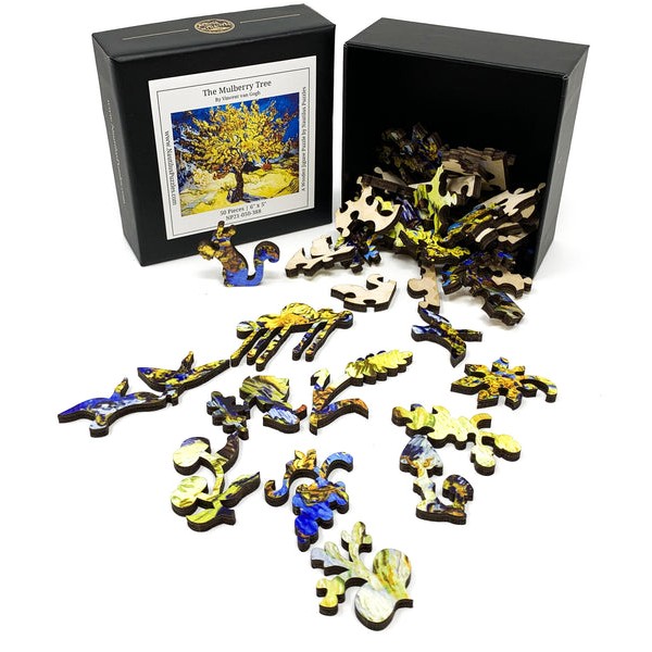 The Mulberry Tree by Vincent Van Gogh (50 Piece Mini Wooden Jigsaw Puzzle) UK