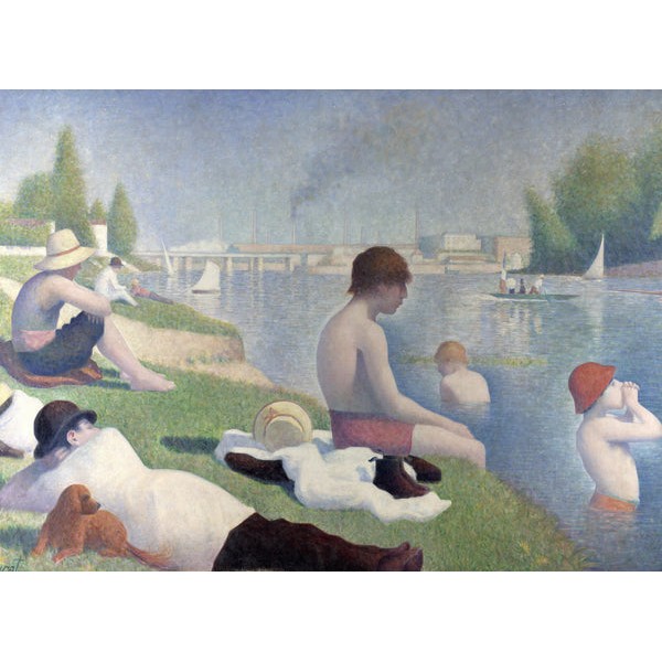 Bathers at Asnières by Georges Seurat (358 Piece Wooden Jigsaw Puzzle) UK