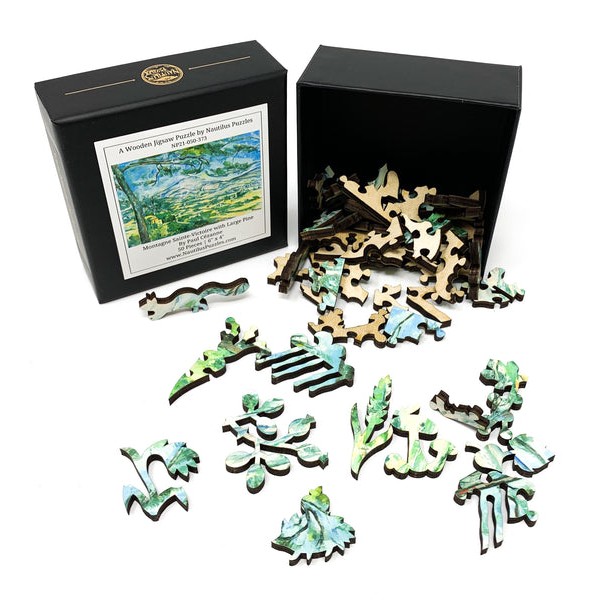 Montagne Sainte-Victoire with Large Pine (50 Pieces) Mini Wooden Puzzle UK