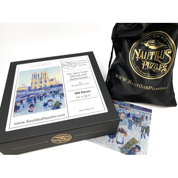 The Quai Saint-Michel and Notre-Dame - 300 Piece Wooden Jigsaw Puzzle UK