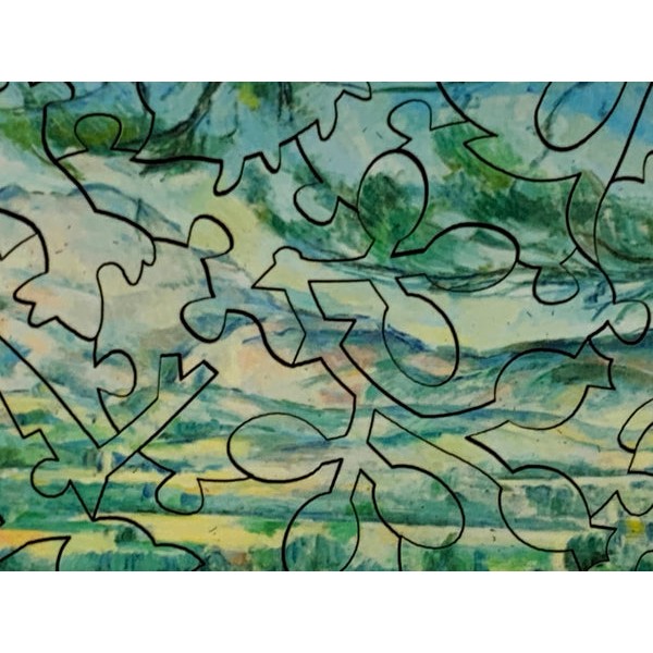 Montagne Sainte-Victoire with Large Pine (50 Pieces) Mini Wooden Puzzle UK