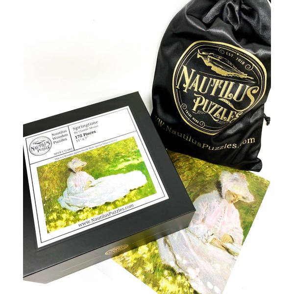 Springtime by Claude Monet (171 Piece Spring Wooden Jigsaw Puzzle) UK