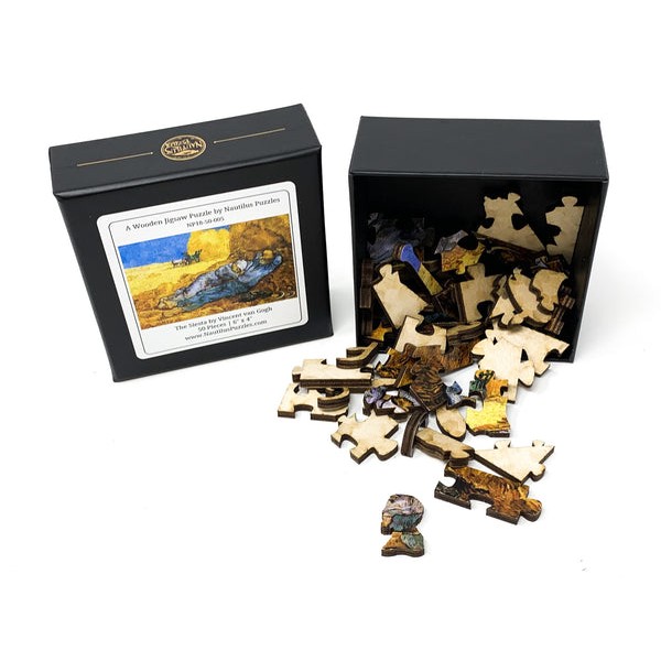 The Siesta by Vincent Van Gogh (50 Pieces) Mini Wooden Jigsaw Puzzle UK