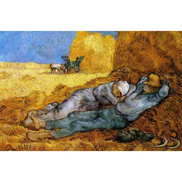 The Siesta by Vincent Van Gogh (50 Pieces) Mini Wooden Jigsaw Puzzle UK