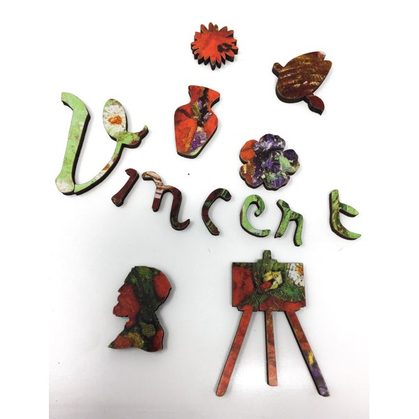 Vase with Red Poppies and Daisies, 1890 by Van Gogh (120 Piece Wooden Jigsaw Puzzle) UK