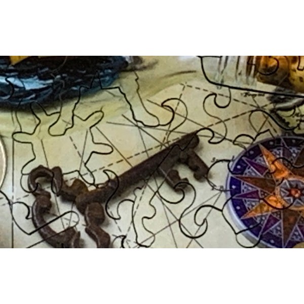 Ship in a Bottle (50 Piece Mini Wooden Jigsaw Puzzle) UK