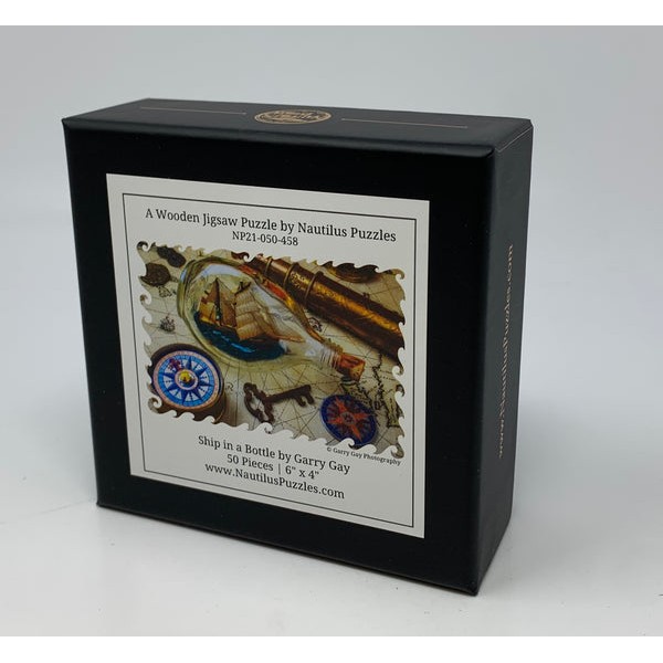 Ship in a Bottle (50 Piece Mini Wooden Jigsaw Puzzle) UK