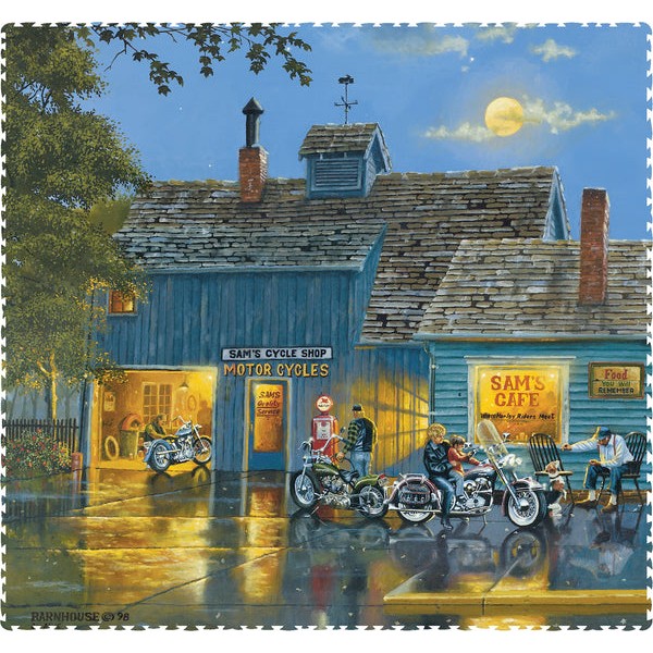 Sam's Cycle Shop (501 Piece Wooden Jigsaw Puzzle) UK