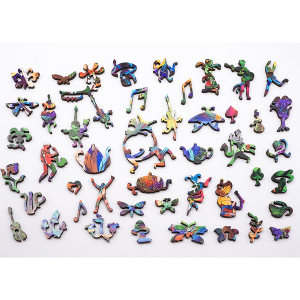 Wonderland Garden Party (530 Piece Wooden Jigsaw Puzzle) UK