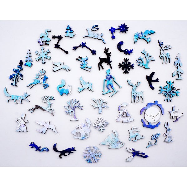 Snowy Peace (501 Piece Wooden Jigsaw Puzzle) UK