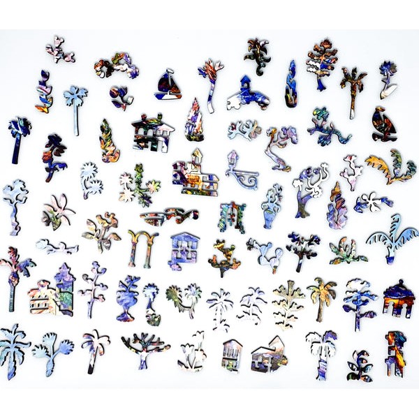 Villas at Bordighera by Claude Monet (464 Piece Wooden Jigsaw Puzzle) UK