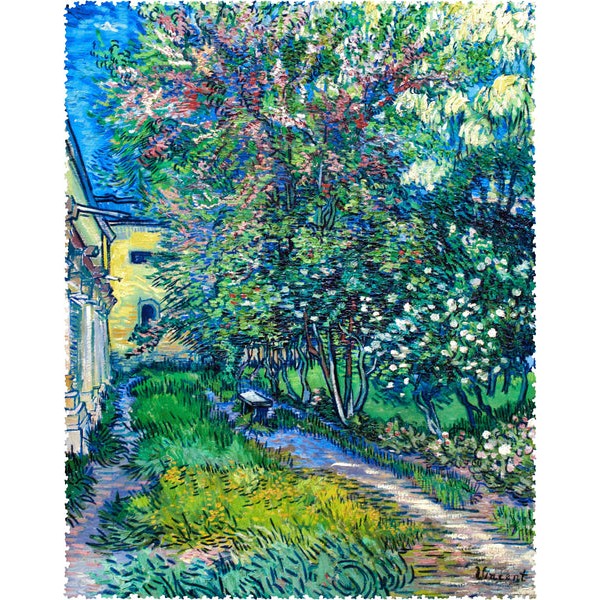 The Garden of the Asylum at Saint-Remy by Vincent Van Gogh (549 Piece Wooden Jigsaw Puzzle) UK