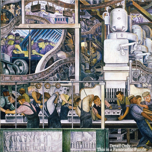 Detroit Industry - North Wall by Diego Rivera (609 Piece Wooden Jigsaw Puzzle) UK