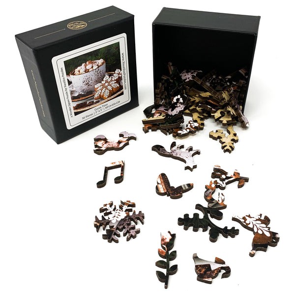 Cocoa Time (50 Piece Mini Christmas Wooden Jigsaw Puzzle) UK