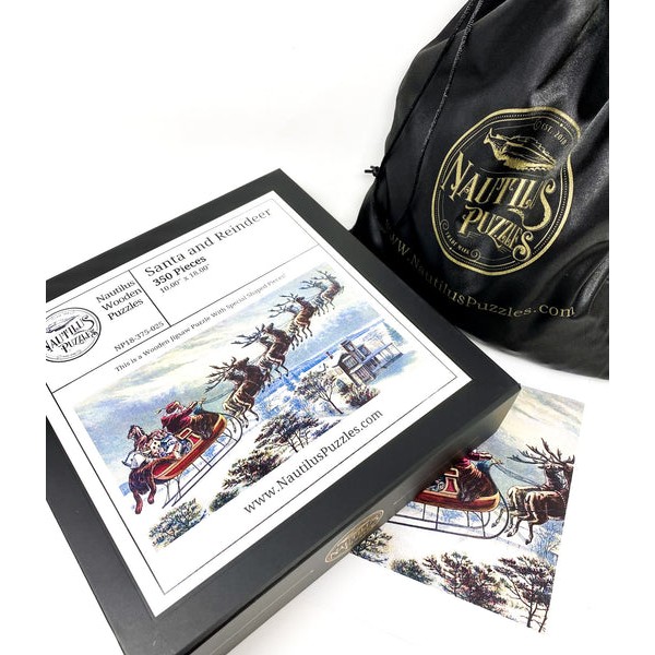 Santa And Reindeer (350 Pieces) Christmas Puzzle UK