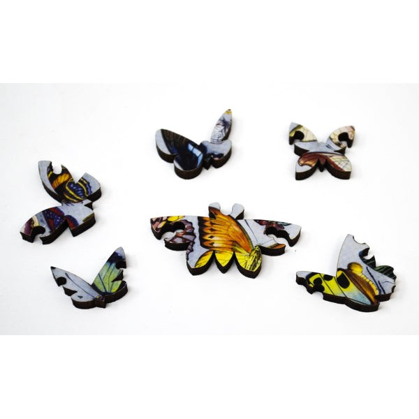 Vintage Butterflies (77 Pieces) Mini Wooden Photo Puzzle UK