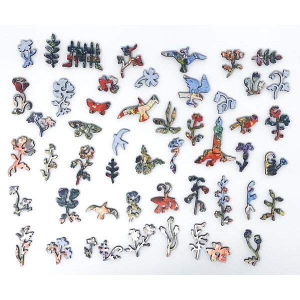 Poppies, Isles of Shoals, Maine by Childe Hassam (380 Piece Wooden Jigsaw Puzzle) UK