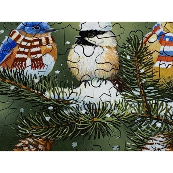 Wrapped Up For Winter (50 Piece Mini Winter Wooden Jigsaw Puzzle) UK