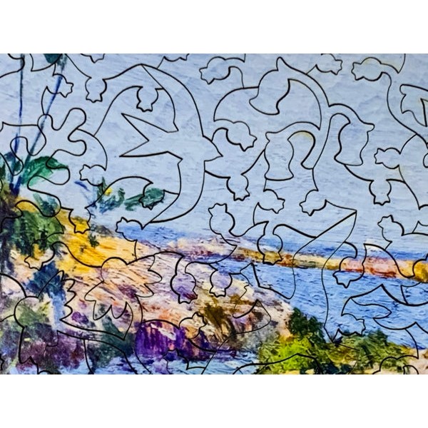 Poppies, Isles of Shoals, Maine by Childe Hassam (380 Piece Wooden Jigsaw Puzzle) UK