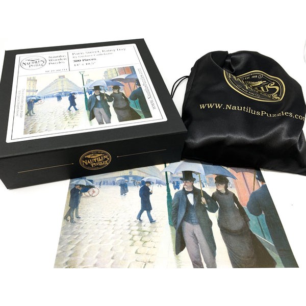 Paris Street; Rainy Day by Gustave Caillebotte - 300 Piece Wooden Jigsaw Puzzle UK