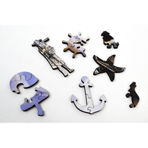 View of a Port by Paul Brill (425 Piece Wooden Jigsaw Puzzle) UK