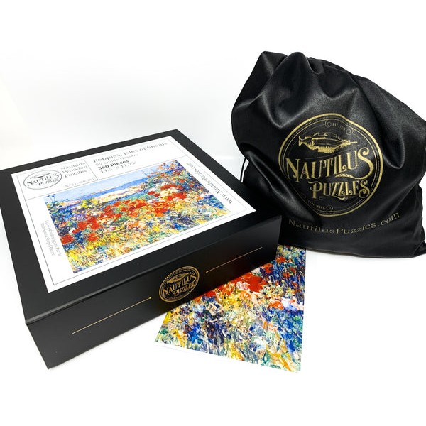 Poppies, Isles of Shoals, Maine by Childe Hassam (380 Piece Wooden Jigsaw Puzzle) UK