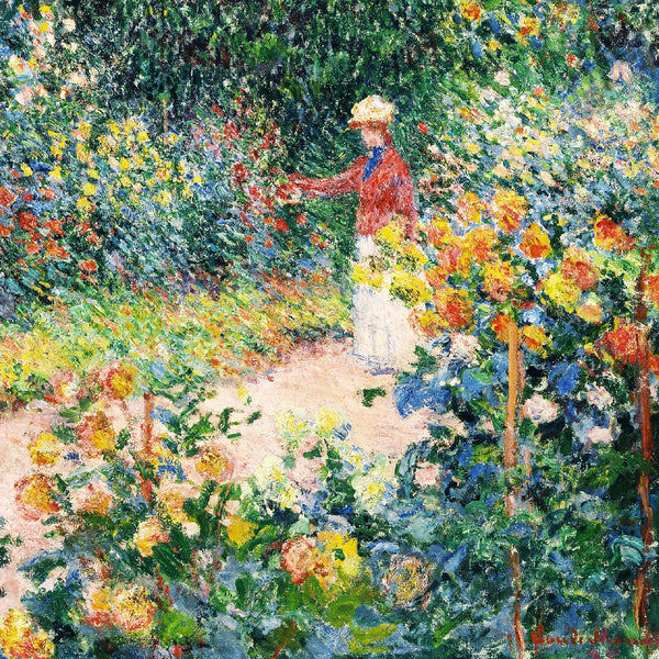 Monet's Garden at Giverny, 1895 (48 Piece Mini Wooden Jigsaw Puzzle) UK
