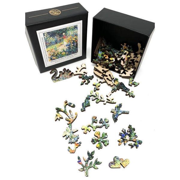 Monet's Garden at Giverny, 1895 (48 Piece Mini Wooden Jigsaw Puzzle) UK