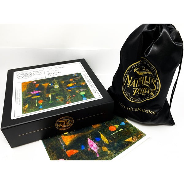 Fish Magic by Paul Klee (450 Piece Wooden Jigsaw Puzzle) UK