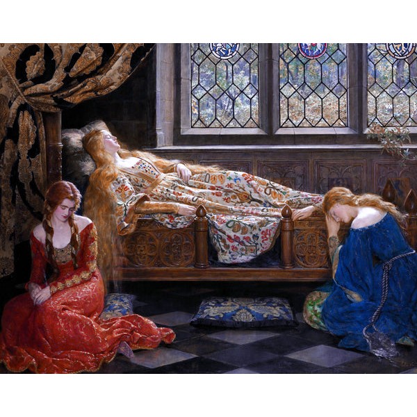 The Sleeping Beauty by John Collier (437 Piece Wooden Jigsaw Puzzle) UK