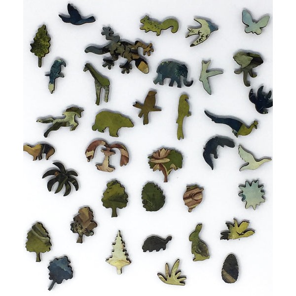 Beasts in the Garden of Earthly Delights by Hieronymus Bosch (400 Piece Wooden Jigsaw Puzzle) UK