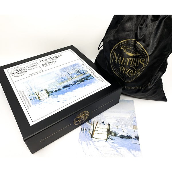 The Magpie by Claude Monet (490 Piece Wooden Jigsaw Puzzle) UK