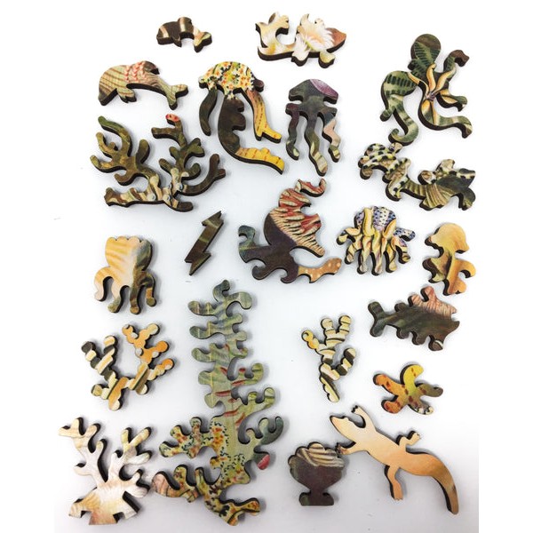 Sea Anemones by Ernst Haeckel - 288 Piece Wooden Jigsaw Puzzle UK