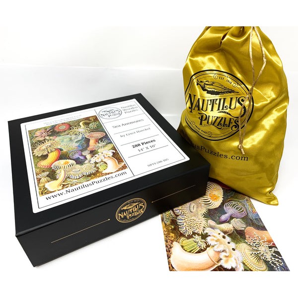 Sea Anemones by Ernst Haeckel - 288 Piece Wooden Jigsaw Puzzle UK