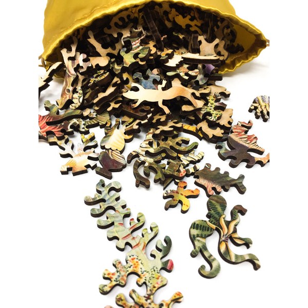 Sea Anemones by Ernst Haeckel - 288 Piece Wooden Jigsaw Puzzle UK